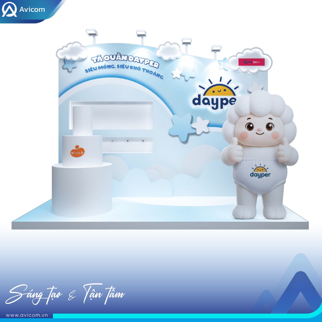Avicom thiết kế gian hàng tại sự kiện Avakids